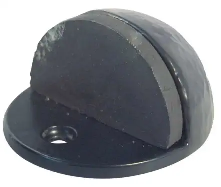 Click Here To Enlarge This Photo Of JAB186 Frelan Hardware Jedo Black Antique Floor Mounted Door Stop &lpar;No Rose&rpar;  44mm x 26mm