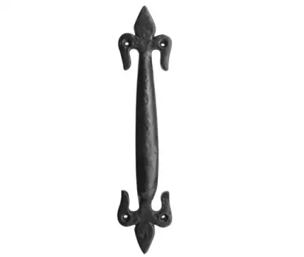 Click Here To Enlarge This Photo Of JAB28 Frelan Hardware Jedo Black Antique Fleur De Lys Pull Handle 170mm