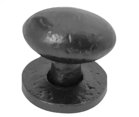 Click Here To Enlarge This Photo Of JAB45 Frelan Hardware Jedo Black Antique Oval Cupboard Knob 38mm