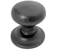 JAB87 Frelan Hardware Jedo Black Antique Round Cupboard Knob 38mm