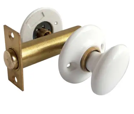 Click Here To Enlarge This Photo Of JC17 Frelan Hardware Jedo Porcelain Turn & Release &lpar;Rack Bolt Supplied Separately&rpar; White