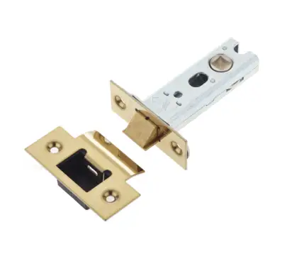 Click Here To Enlarge This Photo Of JL-HDT76PVD Frelan Hardware Jedo Heavy Duty Tubular Latch 76mm PVD Polished Brass
