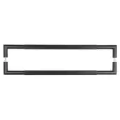 JMB15 Frelan Hardware Three One Six Linear Back to Back Pull Handles 600mm x 25mm Matt Black &lpar;Marine G316 Stainless Steel&rpar;