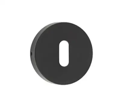 Click Here To Enlarge This Photo Of JMB16 Frelan Hardware Nero Matt Black Standard Escutcheon 52mm Dia&period;