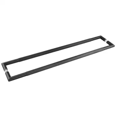Click Here To Enlarge This Photo Of JMB22 Frelan Hardware Three One Six Linear Back to Back Pull Handles 800mm x 25mm Matt Black &lpar;Marine G316 Stainless Steel&rpar;