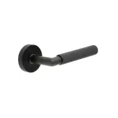 JMB402 Frelan Hardware Three One Six Linear Door Lever Handles Matt Black &lpar;Marine G316 Stainless Steel&rpar;