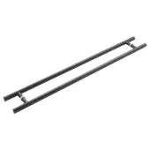 JMB521C Frelan Hardware Three One Six Guardsman Pull Handles 1200mm x 32mm x 1000mm &lpar;Back to Back&rpar; Matt Black