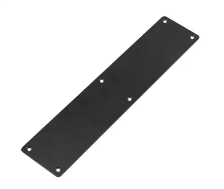 Click Here To Enlarge This Photo Of JMB81 Frelan Hardware Nero Matt Black Finger Plate 350mm x 75mm
