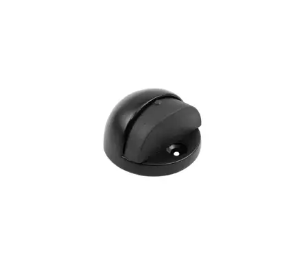 Click Here To Enlarge This Photo Of JMB86 Frelan Hardware Nero Matt Black Oval Floor Mounted Door Stop &lpar;No Rose&rpar;  46x26mm