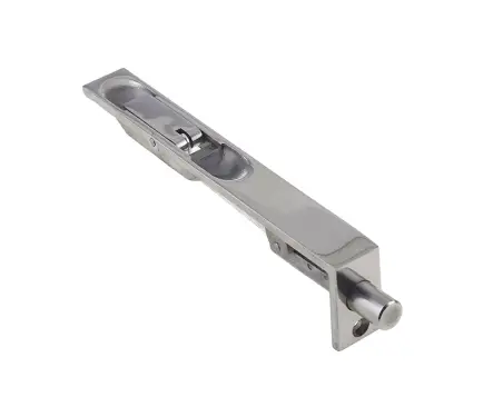 Click Here To Enlarge This Photo Of JPS50 Frelan Hardware Polished Stainless Steel Lever Action Flush Bolt &lpar;Square Forend&rpar; 150mm x 20mm