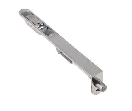 Click Here To Enlarge This Photo Of JPS51R Frelan Hardware Polished Stainless Steel Lever Action Flush Bolt &lpar;Radius Forend&rpar; 200mm x 20mm