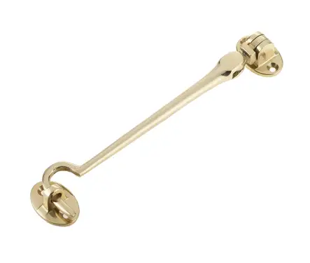 Click Here To Enlarge This Photo Of JV110DPB Frelan Hardware Jedo Solid Brass Cabin Hook 150mm Polished Brass