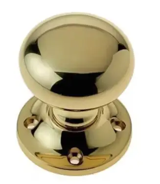 Click Here To Enlarge This Photo Of JV172BPB Frelan Hardware Jedo Mushroom Mortice Door Knobs 57mm Diameter Polished Brass