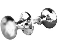 JV176APC Frelan Hardware Jedo Mushroom Rim Door Knobs 50mm Polished Chrome
