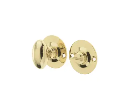 Click Here To Enlarge This Photo Of JV2670PB Frelan Hardware Jedo Bathroom Turn & Release with 5mm spindle Polished Brass