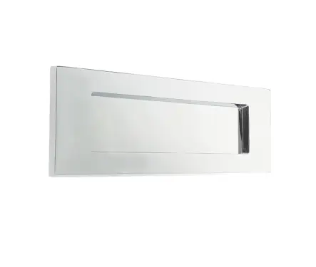 Click Here To Enlarge This Photo Of JV36BPC Frelan Hardware Jedo Plain Victorian Letter Plate 280mm x 90mm &lpar;239mm Centres&rpar; Polished Chrome