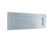 JV36SSC Frelan Hardware Jedo Plain Victorian Letter Plate 250mm x 76mm &lpar;225mm Centres&rpar; Satin Chrome