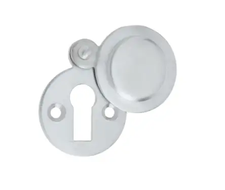 Click Here To Enlarge This Photo Of JV42SC Frelan Hardware Jedo Round Covered Escutcheon 32mm Satin Chrome