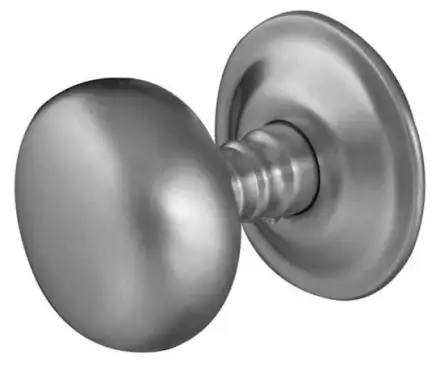 Click Here To Enlarge This Photo Of JV46SC Frelan Hardware Jedo Mushroom Mortice Door Knobs 62mm Diameter Satin Chrome