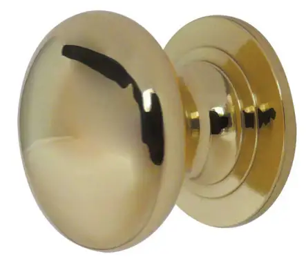 Click Here To Enlarge This Photo Of JV47APB Frelan Hardware Jedo Traditional Cupboard Knob 25mm Polished Brass