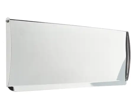 Click Here To Enlarge This Photo Of JV53PC Frelan Hardware Jedo Plain Inner Letter Tidy 280mm x 80mm Polished Chrome