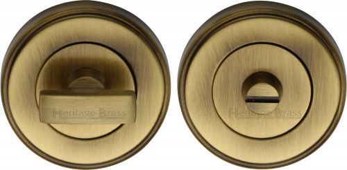 Click Here To Enlarge This Photo Of V4040-AT Heritage Brass Thumbturn & Emergency Release Antique Brass Finish