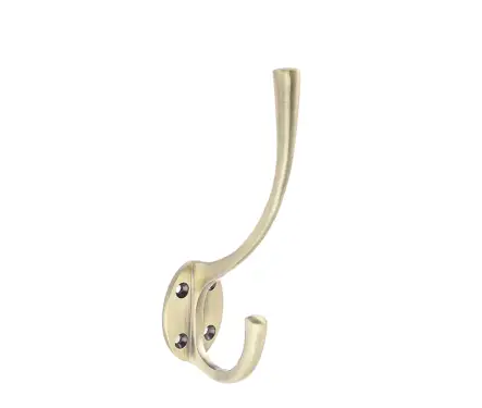 Click Here To Enlarge This Photo Of JV60AB Frelan Hardware Jedo Solid Brass Hat & Coat Hook 142mm Antique Brass