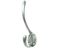 JV60PC Frelan Hardware Jedo Solid Brass Hat & Coat Hook 142mm Polished Chrome