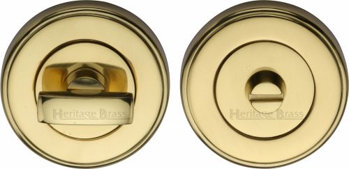 Click Here To Enlarge This Photo Of V4040-PB Heritage Brass Thumbturn & Emergency Release Polished Brass Finish