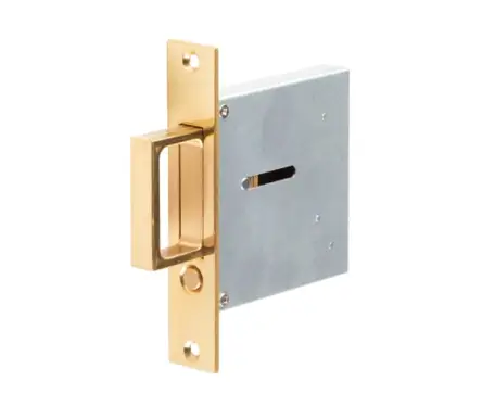 Click Here To Enlarge This Photo Of JV820PB Frelan Hardware Jedo Sliding Door Edge Pull Polished Brass