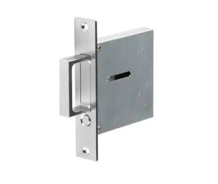 Click Here To Enlarge This Photo Of JV820SC Frelan Hardware Jedo Sliding Door Edge Pull Satin Chrome