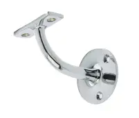 JV85HAPC Frelan Hardware Jedo Solid Brass Handrail Bracket 64mm Polished Chrome