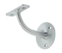JV85HASC Frelan Hardware Jedo Solid Brass Handrail Bracket 64mm Satin Chrome