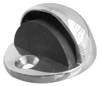JV86PC Frelan Hardware Jedo Oval Floor Mounted Door Stop &lpar;No Rose&rpar;  46x26mm Polished Chrome