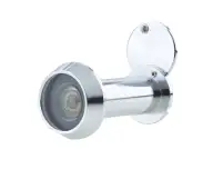 JV944PC Frelan Hardware Jedo 180 Degree Fire Rated Door Viewer to tit 35-55mm Doors Polished Chrome c&sol;w Intumescent