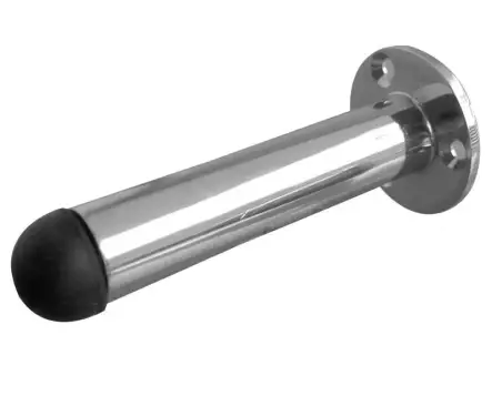 Click Here To Enlarge This Photo Of JV9551BPC Frelan Hardware Jedo Cylinder Wall Mounted Door Stop &lpar;No Rose&rpar;  on Rose 75mm Polished Chrome