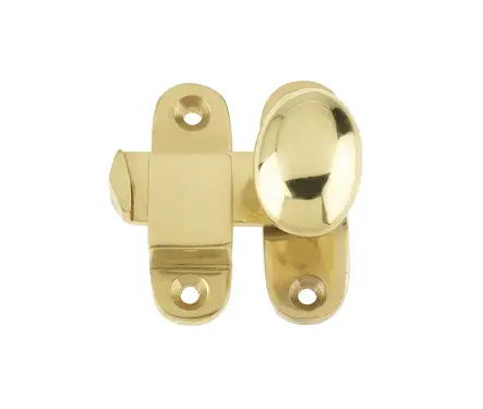 Click Here To Enlarge This Photo Of JVCCPB1 Frelan Hardware Jedo Throw Over Showcase Catch Polished Brass