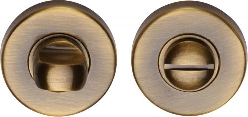 Click Here To Enlarge This Photo Of V4049-AT Heritage Brass Thumbturn & Emergency Release Antique Brass Finish