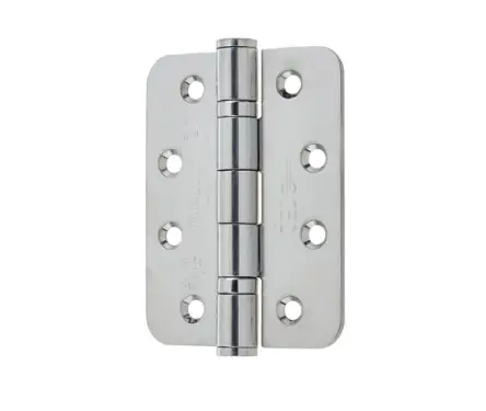 Click Here To Enlarge This Photo Of J9500RPSS Frelan Hardware Certifire Grade 13 &lpar;Stainless Steel&rpar; Radius Ball Bearing Hinges 102mm x 76mm x 3mm Polished Stainless Steel