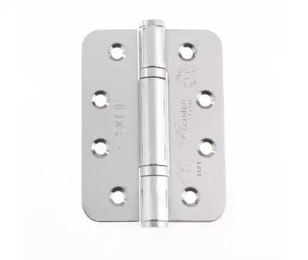 Click Here To Enlarge This Photo Of J9633PSS Frelan Hardware Certifire Grade 13 &lpar;Stainless Steel&rpar; Radius 3 Knuckle Polymer Bearing Hinges 102mm x 76mm x 3mm Polished Stainless Steel &lpar;Pack of 3&rpar;