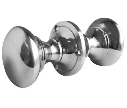 Click Here To Enlarge This Photo Of JV177PC Frelan Hardware Jedo Contract Rim Door Knobs Polished Chrome