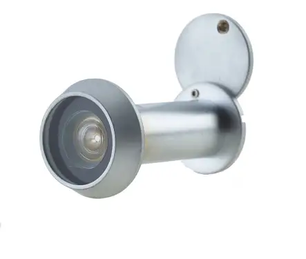 Click Here To Enlarge This Photo Of JV945SC Frelan Hardware Jedo 180 Degree Fire Rated Door Viewer to tit 50-70mm Doors Satin Chrome c&sol;w Intumescent