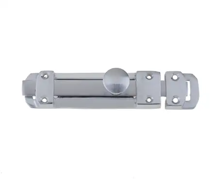 Click Here To Enlarge This Photo Of JV179ASC Frelan Hardware Jedo Contract Door Bolt 138mm x 30mm Satin Chrome