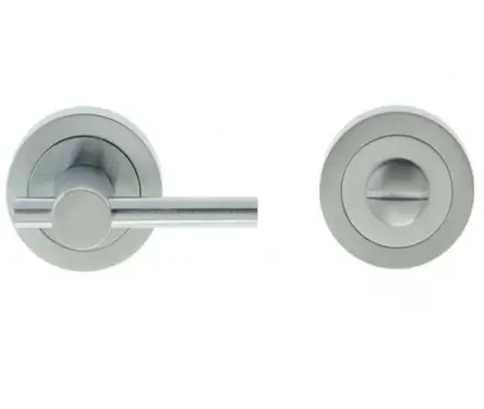 Click Here To Enlarge This Photo Of JV2889SC Frelan Hardware Jedo Designer Easy Turn & Release 50mm Round Rose no Indicator Satin Chrome