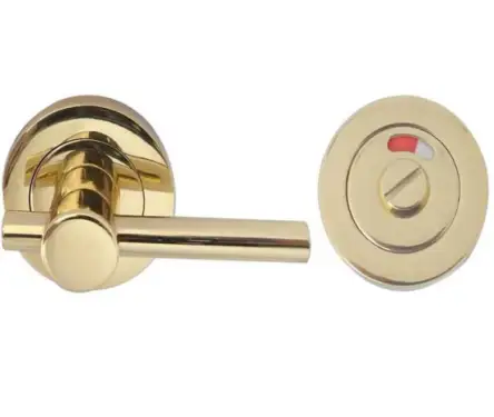 Click Here To Enlarge This Photo Of JV2888PB Frelan Hardware Jedo Designer Easy Turn & Release 50mm Round Rose with Indicator Polished Brass