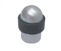 JV9560SC Frelan Hardware Jedo Dome Topped Floor Mounted Door Stop &lpar;No Rose&rpar;  48x28mm Satin Chrome