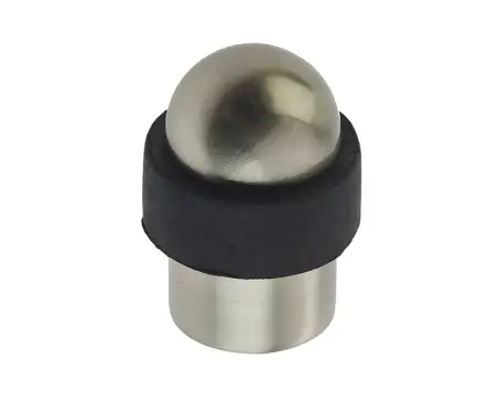 Click Here To Enlarge This Photo Of JV9560SN Frelan Hardware Jedo Dome Topped Floor Mounted Door Stop &lpar;No Rose&rpar;  48x28mm Satin Nickel