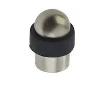 JV9560SN Frelan Hardware Jedo Dome Topped Floor Mounted Door Stop &lpar;No Rose&rpar;  48x28mm Satin Nickel