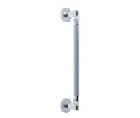 JV791PCSC Frelan Hardware Jedo Lydia Pull Handle 225mm Polished Chrome &sol; Satin Chrome