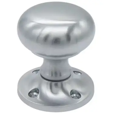 Click Here To Enlarge This Photo Of JV172ASC Frelan Hardware Jedo Mushroom Mortice Door Knobs 51mm Diameter Satin Chrome